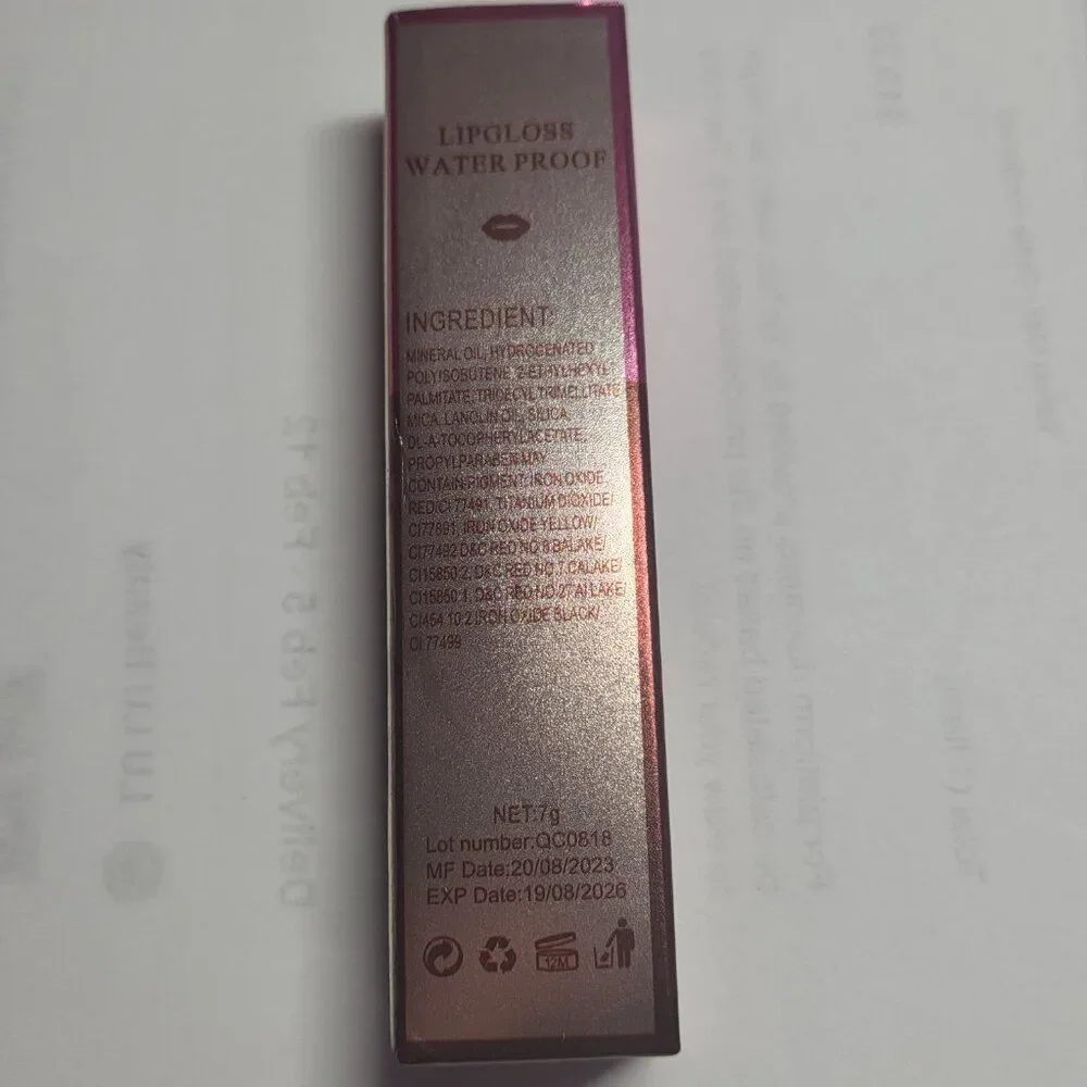 Aliver Wine Lip Tint Liquid Matte CR01 Rose Coral